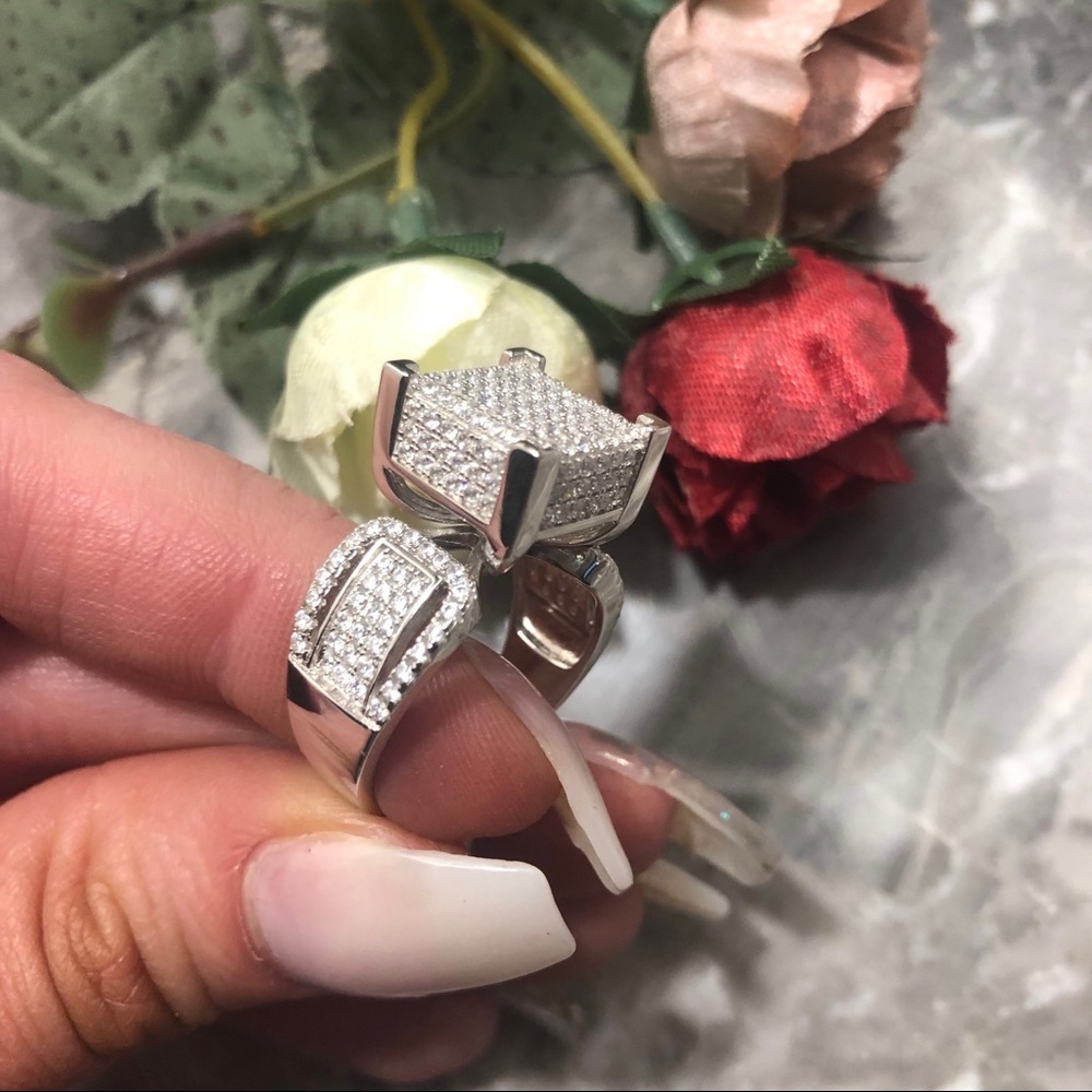 Size 9 .925 silver stamped ring